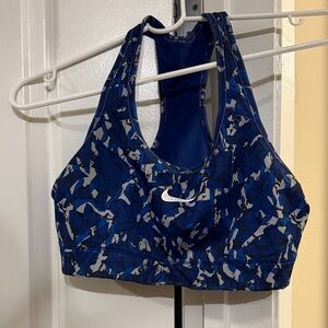 Nike Women's Camo Blue Sports Bra